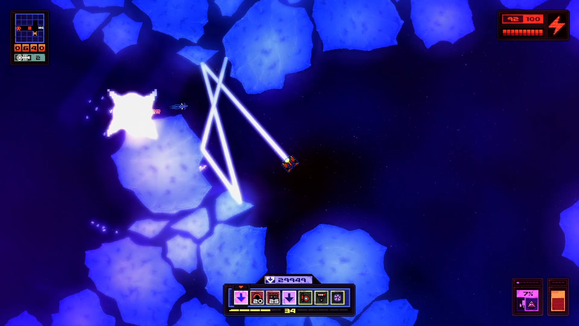 Devoid Game: Reflecting laser off icebergs