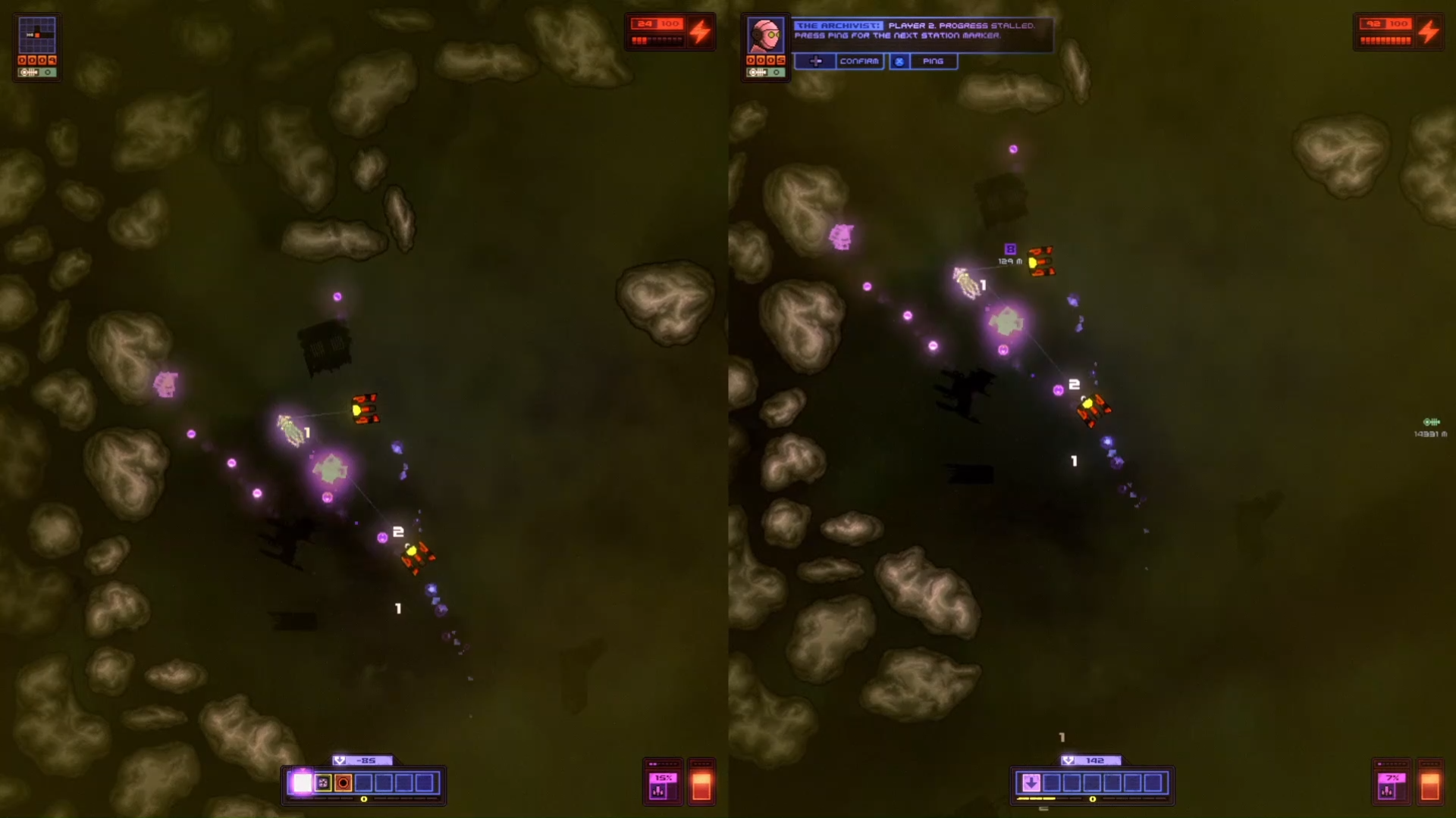 Devoid Game Splitscreen Gameplay