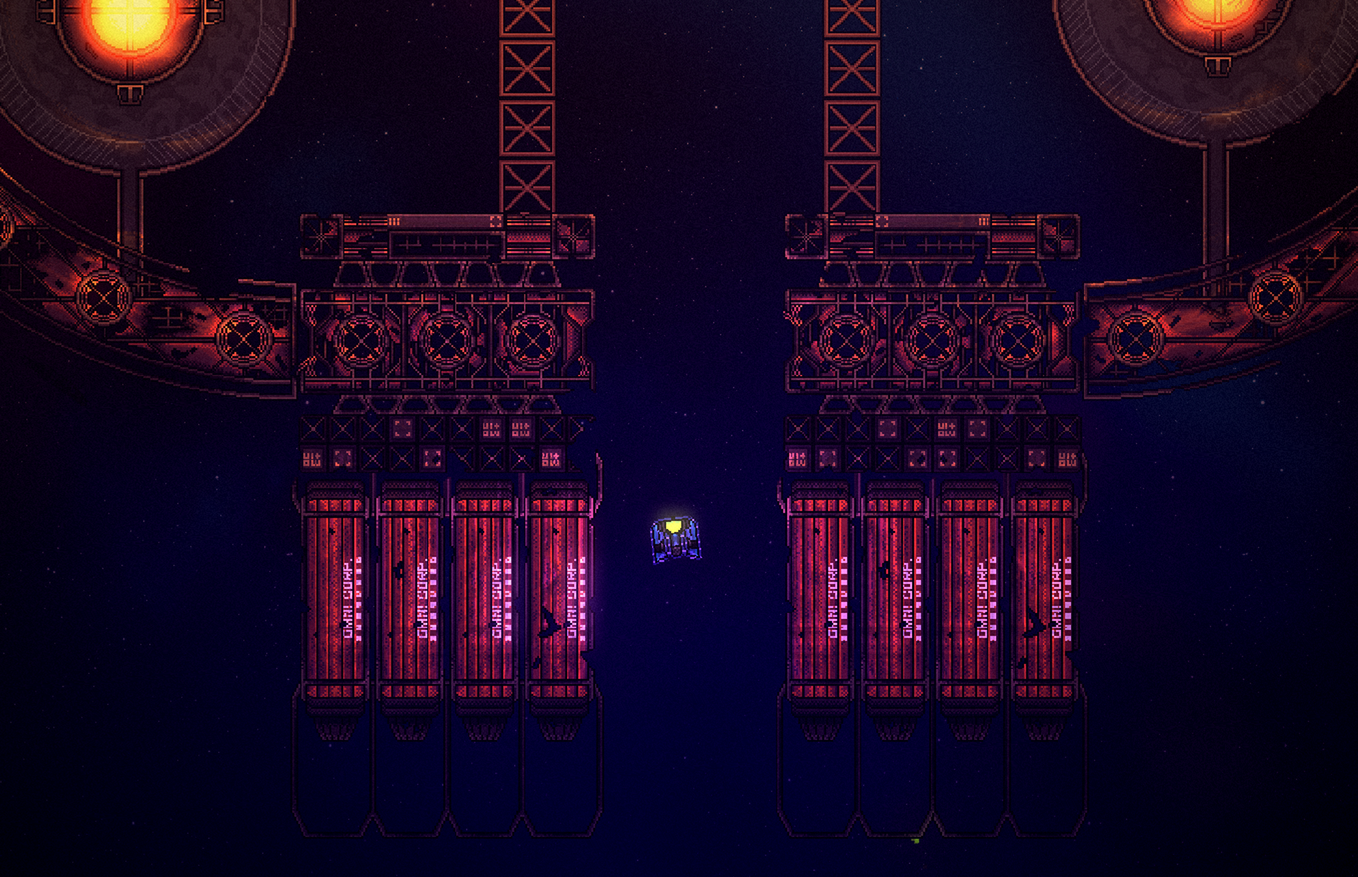 Devoid gameplay: Pilot flying through large structure